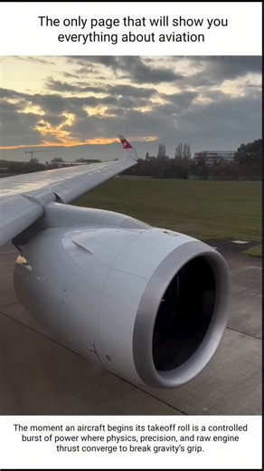 Aviator_Raza on Instagram: "During takeoff, an aircraft accelerates along the runway using high or maximum thrust, which provides the force needed to overcome drag and quickly build speed. As the engines spool up, the aircraft begins rolling and must reach specific takeoff speeds—most importantly the rotation speed (VR), where the pilot gently lifts the nose so the wings can generate enough lift to leave the ground. These speeds depend on aircraft weight, flap settings, runway length, and weathe