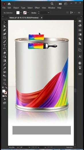 Create a Custom Paint Brush in Seconds – Illustrator Trick! #designtutorial