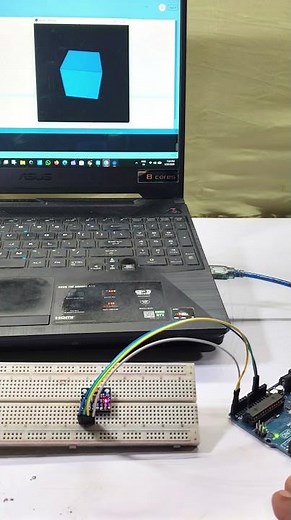 MPU6050 3D Rotation Code | Arduino + Processing IDE (Part 2) #shorts #subscribe #arduino