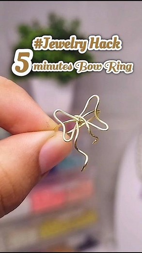 DIY Jewelry Hack: Make a Bow Ring in 5 Minutes