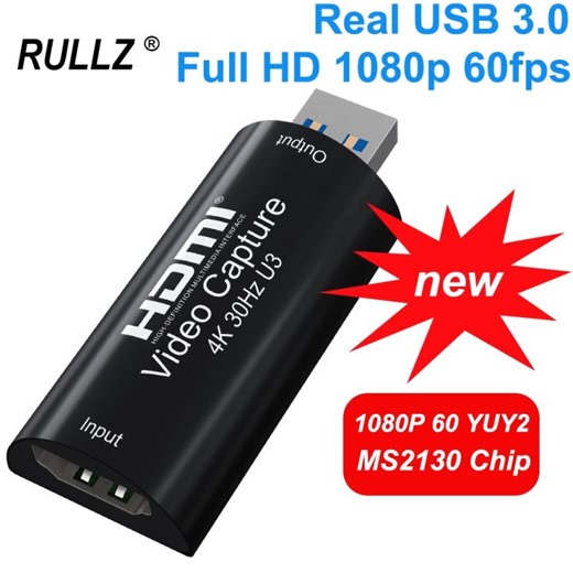 New Mini 4K 30hz HDMI To USB 3.0 Video Capture Card Game Recording Box for PS4 PS5 Camera Xbox Switch DVD STB , for Laptop PC Live Streaming Real Full HD 1080P 60fps MS2130 YUY2 | Lazada PH