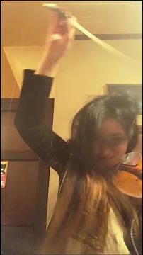 [Epic] "Sabre dance" by Khachaturian for one violin.