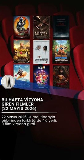 Bu Hafta Vizyona Giren Filmler (22 Mayıs 2026) #film #sinema #cinema #vizyondakiler