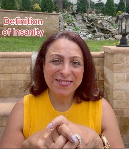 Definition of insanity. #lizmiriamcoaching