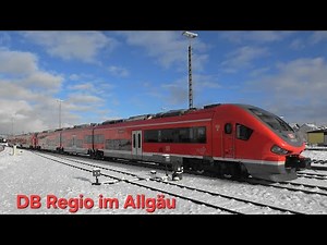 DB Regio bei❄️Winteridylle in Kempten Allgäu Hbf mit BR612 & BR633 PESA🦈