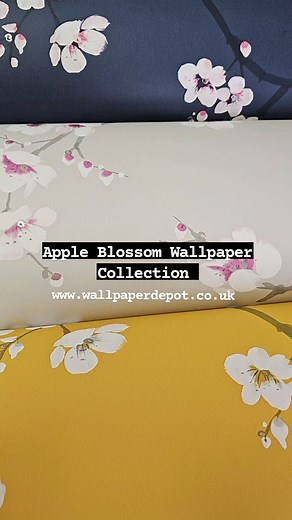 Apple Blossom Tree is a delicate and elegant design and looks fantastic in any room. The soft tones and flicks of metallic creates a stunning wallpaper #wallpaperdepot #wallpaper #floral #floralwallpaper #flowers #appleblossom #blossom #interiordesign #interiordecor #bedroomdecor #livingroomdecor #homeinspiration #homedesign #homedesignideas #newhome #luxuryhomes | WallpaperDepot