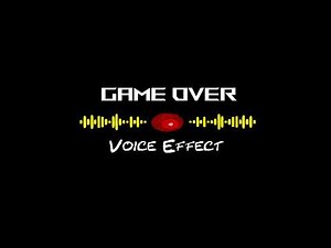 Game Over voice - Free to use