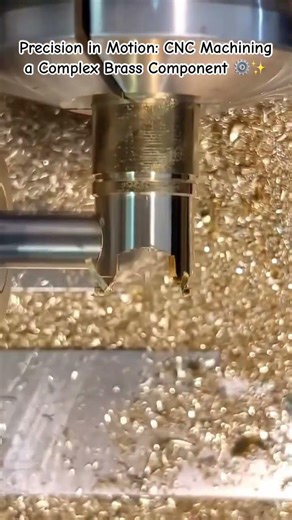 CNC Machining a Complex Brass Component #CNCMachining #MetalWorking #PrecisionEngineering