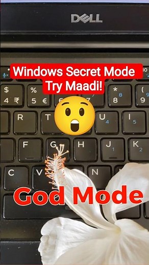 God Mode in windows 😮 #pc #computer tips #computer tricks #windows #laptop #microsoft