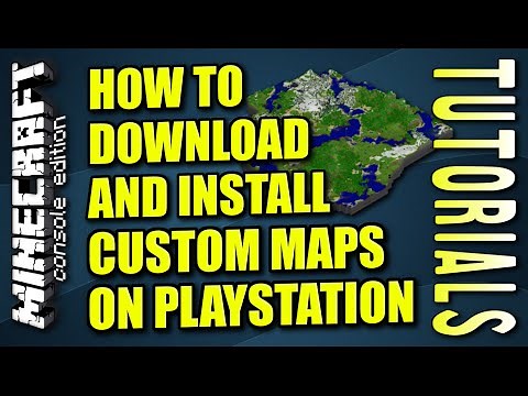MINECRAFT - PS3 - HOW TO DOWNLOAD AND INSTALL MAPS ( PLAYSTATION ) TUTORIAL