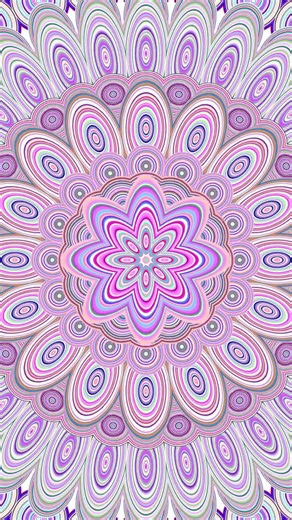 Geometric Colorful Botanical Mandala