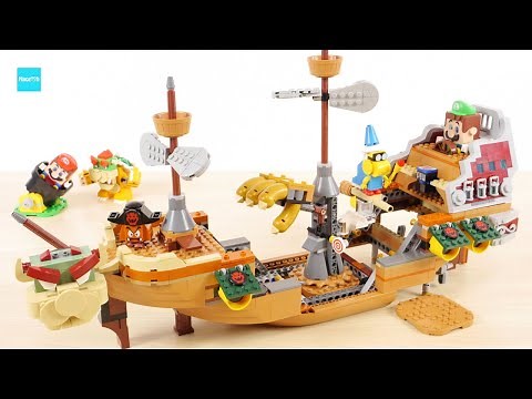 LEGO Super Mario Bowser’s Airship Expansion Set 71391 Speed Build & Review