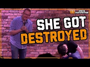 Not a Heckler, but She Still Got Owned - Steve Hofstetter