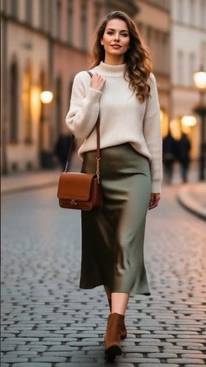 AI-Created Satin Skirt Outfits 2025 ✨