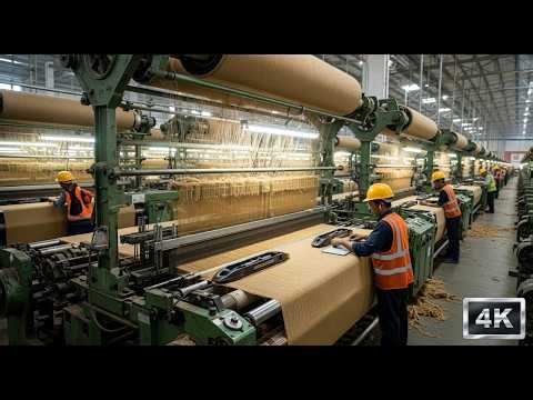 Inside a Jute Mill | From Plant to Burlap Bag Amazing Process