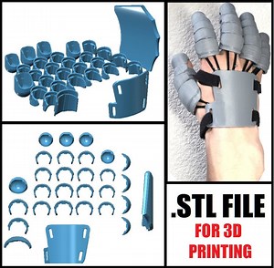 Universal Cosplay Hand Armor Gauntlet (3d Model) (STL) - Etsy