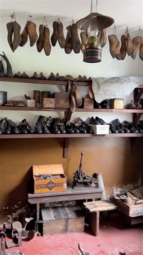 Life of a cobbler or shoe maker in the 1800s. #northernireland #ireland #socialhistory #museums