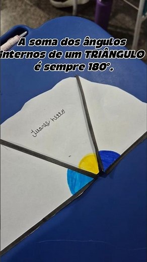 💫A soma dos ângulos internos de um triângulo é sempre 180°