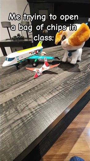 trying to open a bag of chips in class