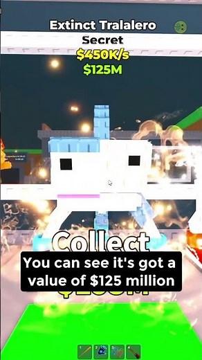 My $125M Extinct Tralalero in Roblox Steal a Brainrot 🤯