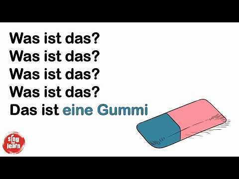 German vocabulary for kids. Was ist das? Song für Kinder | Clothes, animals, objects