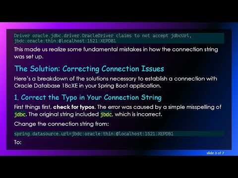 Connecting to Oracle Database 18cXE with Spring Boot: A Step-By-Step Guide