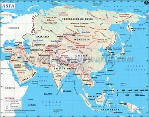 Mapa de Asia | Mapa Asia