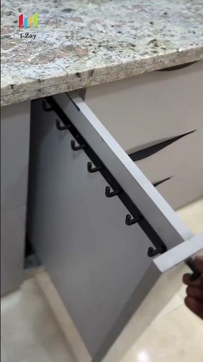 Smart Kitchen Organization Hacks 🔥 | Storage Ideas for Cabinets & Drawers #Shorts #kitchen