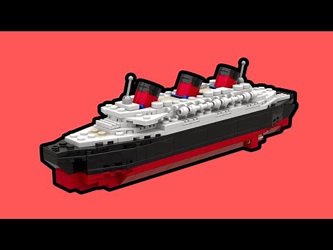 LEGO SS Normandie Ocean Liner MOC