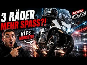 Kymco CV3 (2026) tested: The new three-wheeled scooter in a comprehensive real-world test.