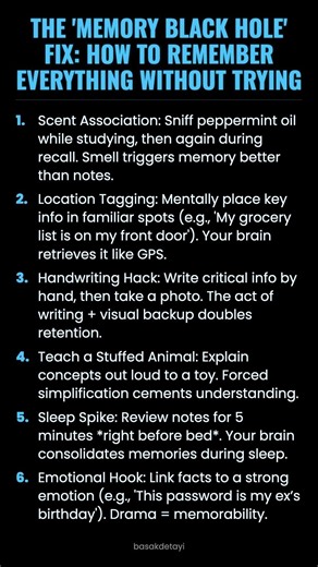 The 'Memory Black Hole' Fix: How to Remember Everything Without Trying #ad (Verify Info)