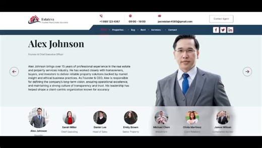 Modern Real Estate Website UI Design | Interactive Prototype