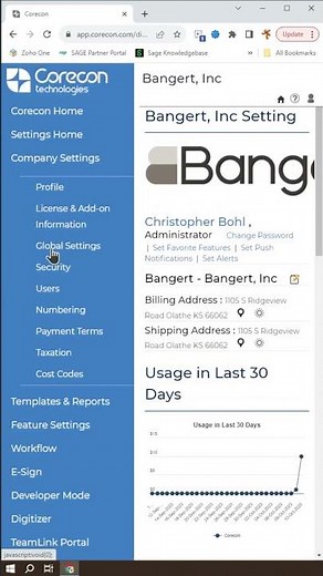 Switch to New Sage Construction Management UI (formerly Corecon)