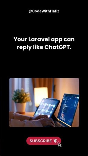 🔥 Laravel + AI = Auto Replies Like ChatGPT 🤖⚡ #laravel #ai #chatgpt #webdev #shorts