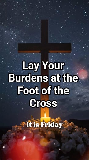 This Friday Night | Lay Your Burdens at the Foot of the Cross 🕯️ #rosary #catholicprayer #friday