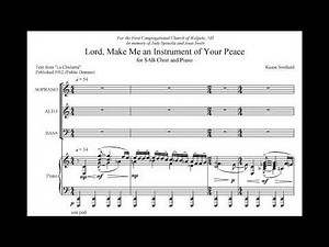 "Lord, Make Me an Instrument of Your Peace" for SAB Choir and Piano by Keane Southard