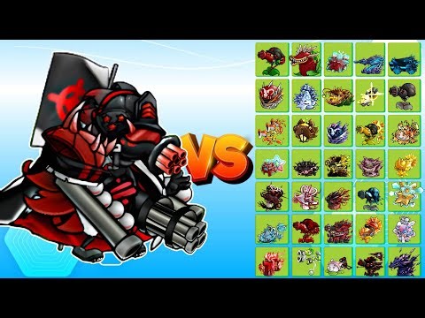 Ultimate Gatling Captain Max Level vs Fusion Plants Full Buff | PvZ Fusion 2.8.2
