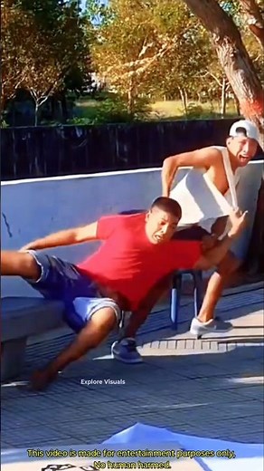 Creepy Invisible Man Prank in the Park Goes Too Far! People Run Straight Into the Water