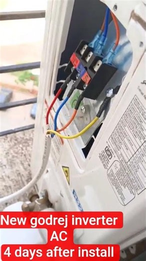 new godrej inverter AC 4 days after install E6 error Showing not starting outdoor unit