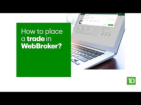 How to place a trade on WebBroker