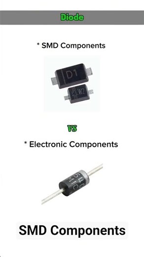 SMT✅SMD❌ and both are electronic components it's just different mounting type like below is through