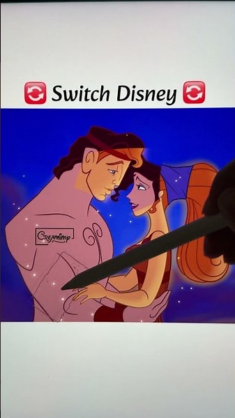Switch Disney Hercules #disney #art #glowup #artist #artwork #transformation