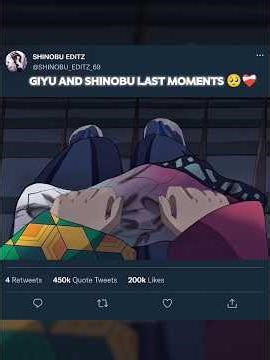 giyu tomiyoka and shinobu kocho last moments 🥺❤️‍🩹 saddest moment of demon slayer 🥺❤️‍🩹