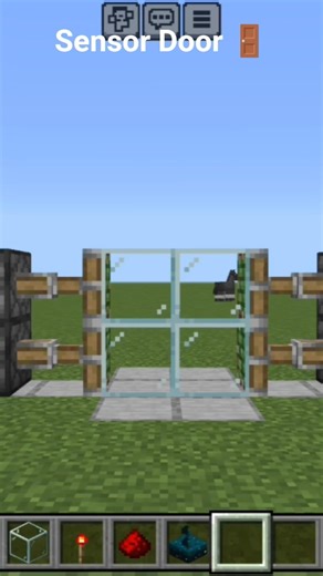 Sensor Door in Minecraft #minecraft #shorts