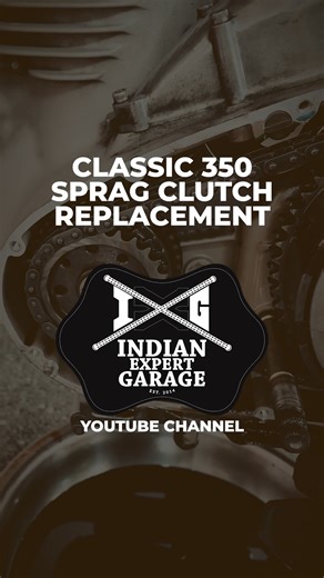 Classic 350 won’t start? Most of the time… it’s the sprag clutch. Full DIY fix on our YouTube channel. January 22, Thursday 6pm. | Indian expert garage ph