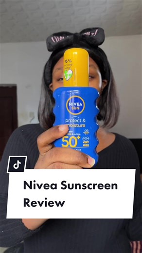 Nivea Sunscreen Review