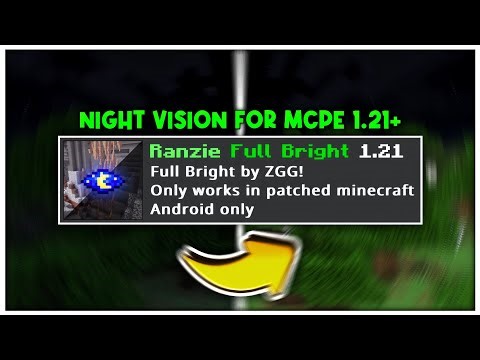 NIGHT VISION For MCPE 1.21+ [100% WORKING]