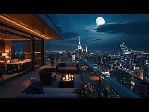 Luxury Jazz Lounge 4K ☕ Smooth Piano & Sax | Night City Ambience, Relaxing Jazz Bar Music 2026