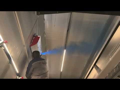 Ventilation performance verified by smoke test visualization.