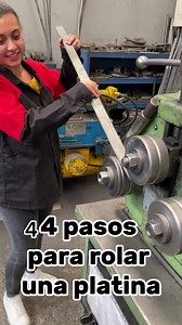 4 pasos muy fáciles para rolar una platina 🌀 Amamos ver y saber cómo se transforma el material cuando pasa por diferentes herramientas y máquinas. Cómo gracias a estos procesos industriales hacemos los proyectos una realidad tangible 😍👨🏻‍🏭⚙️